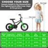 KORIMEFA Kids Bike for 2-8 Years Old, 12 14 16 Inch Coaster Brake Bicycle with Removable Training Wheels